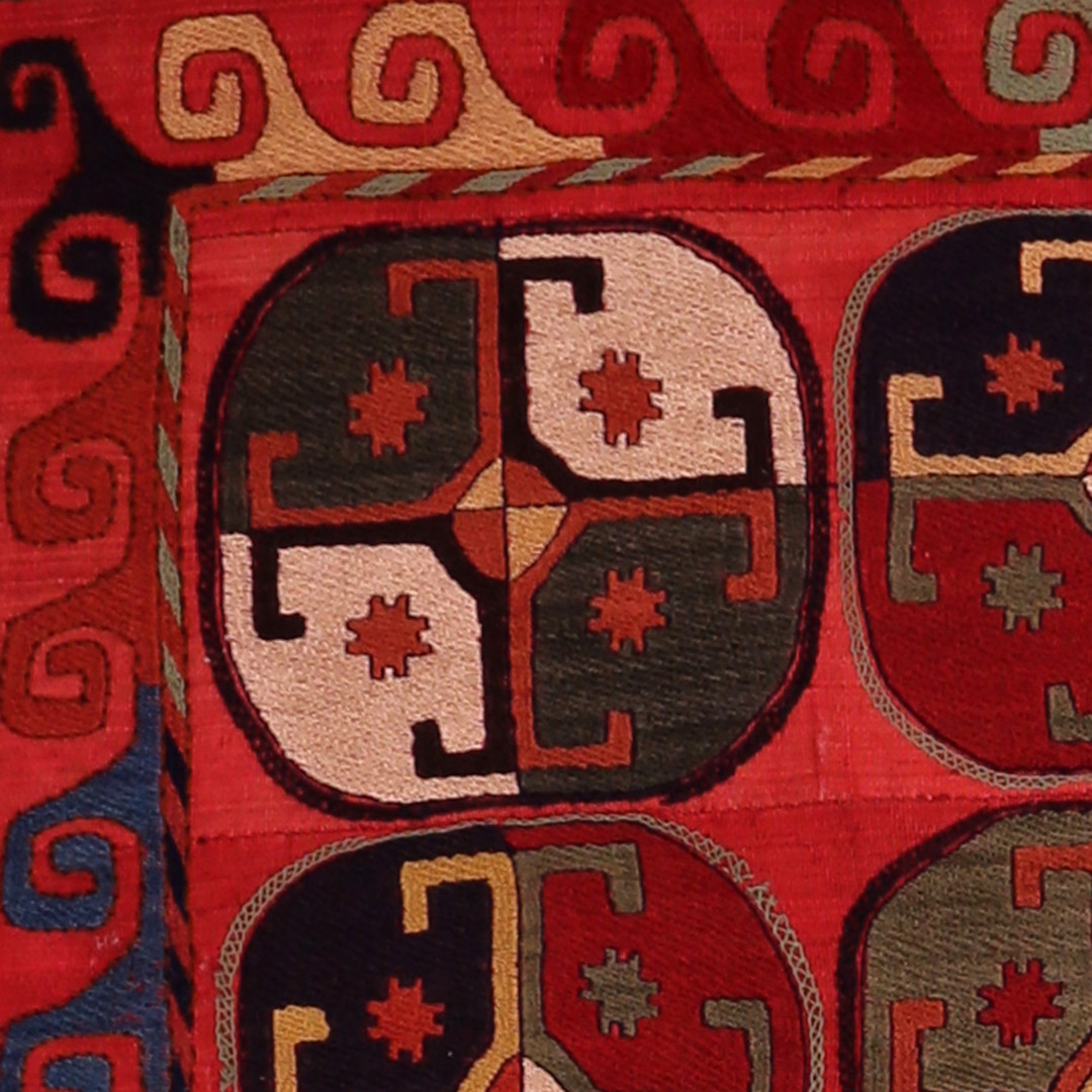 Uzbekistan Ghudjeri, Lakai, Kirdüngül, Embroidered Kilim